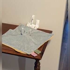 IKEA Plush Cat Blanket Lovey - Gray and Yellow. Tags.  Guldvavare. 12 Inches